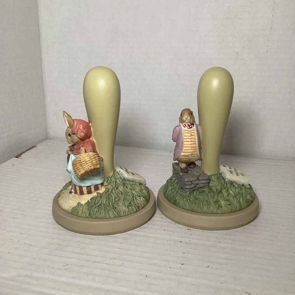 Vintage 1997 Beatrix Potter Cookie Stamps Mrs Rabbit Benjamin Bunny Set of 2